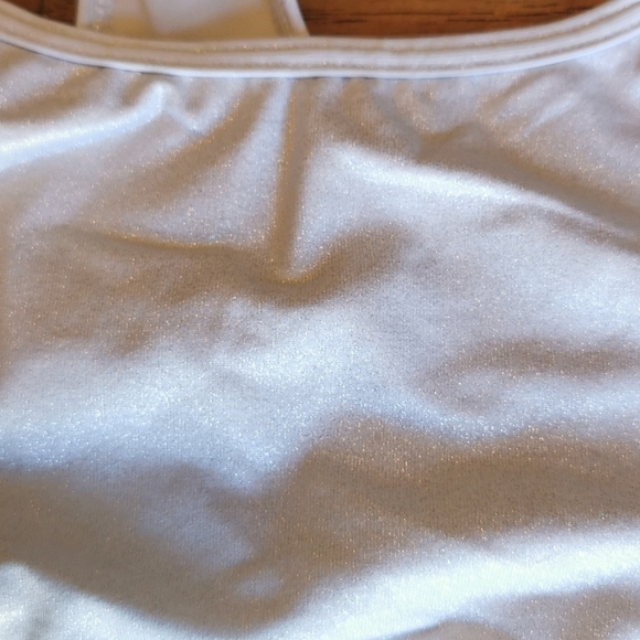 VICTORIA'S Secret Bra Sport Silver Sparkle Racerback Small * - Picture 4 of 5